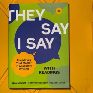 They Say I Say Book with Readings